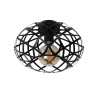 Lucide WOLFRAM - Plafonnier - Ø 30 cm - 1xE27 - Noir