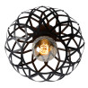 Lucide WOLFRAM - Plafonnier - Ø 30 cm - 1xE27 - Noir
