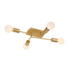 Lucide LESTER - Plafonnier - 4xE27 - Or Mat / Laiton
