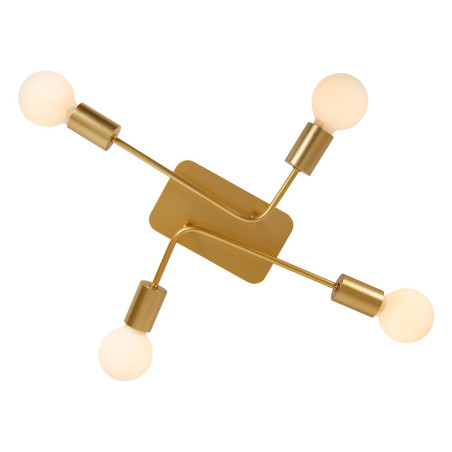 Lucide LESTER - Plafonnier - 4xE27 - Or Mat / Laiton