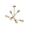Lucide LESTER - Plafonnier - 6xE27 - Or Mat / Laiton