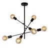Lucide LESTER - Plafonnier - 6xE27 - Noir - L 59 x P 59 x H 83 cm