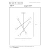Lucide LESTER - Plafonnier - 6xE27 - Noir - L 59 x P 59 x H 83 cm