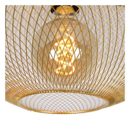 Lucide MESH - Plafonnier - Ø 45 cm - 1xE27 - Or Mat / Laiton