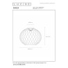 Lucide DANZA - Plafonnier - Ø 40 cm - 1xE27 - Or Mat / Laiton