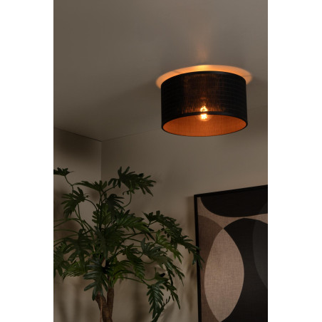 Lucide TAGALOG - Plafonnier - Ø 40 cm - 1xE27 - Noir