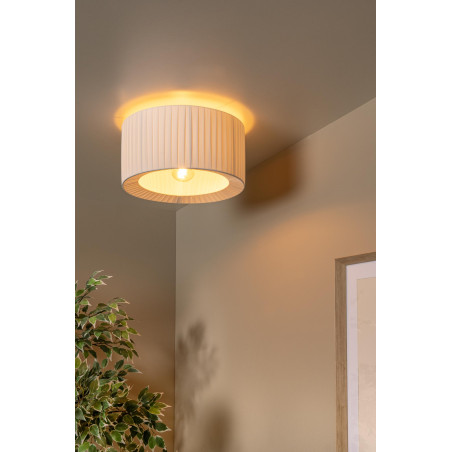 Lucide FOLD - Plafonnier - Ø 40 cm - 1xE27 - Blanc