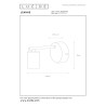 Lucide LEANNE - Applique murale - 1xE27 - Noir