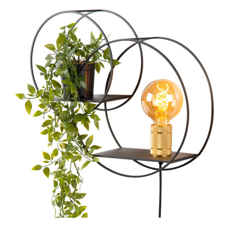 Lucide CIRCLE - Applique murale - 1xE27 - Noir