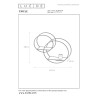 Lucide CIRCLE - Applique murale - 1xE27 - Noir