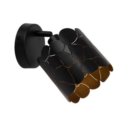Lucide ALMELO - Spot mural / Applique mural - Ø 12 cm - 1xE14 - Noir
