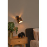 Lucide ALMELO - Spot mural / Applique mural - Ø 12 cm - 1xE14 - Noir