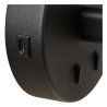 Lucide JOSIANE - Applique murale - Ø 18 cm - 1xG9 - Point de rechargement USB - Noir - Vibes