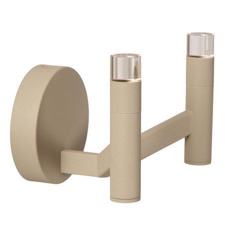 Lucide WELLINGTON - Applique murale - LED Dim. - G9 - 2x3W 2700K - Taupe - Vibes