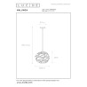 Lucide MALUNGA - Suspension - Ø 25 cm - 1xE27 - Noir