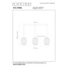 Lucide WOLFRAM - Suspension - 3xE27 - Or Mat / Laiton