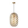 Lucide WOLFRAM - Suspension - Ø 32 cm - 1xE27 - Or Mat / Laiton