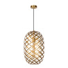 Lucide WOLFRAM - Suspension - Ø 32 cm - 1xE27 - Or Mat / Laiton