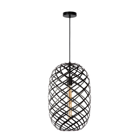 Lucide WOLFRAM - Suspension - Ø 32 cm - 1xE27 - Noir