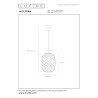Lucide WOLFRAM - Suspension - Ø 32 cm - 1xE27 - Noir