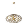 Lucide WOLFRAM - Suspension - Ø 65 cm - 1xE27 - Or Mat / Laiton