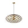 Lucide WOLFRAM - Suspension - Ø 65 cm - 1xE27 - Or Mat / Laiton
