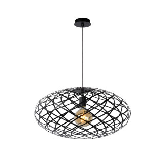 Lucide WOLFRAM - Suspension - Ø 65 cm - 1xE27 - Noir