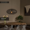 Lucide WOLFRAM - Suspension - Ø 65 cm - 1xE27 - Noir