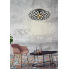 Lucide WOLFRAM - Suspension - Ø 65 cm - 1xE27 - Noir