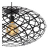 Lucide WOLFRAM - Suspension - Ø 65 cm - 1xE27 - Noir