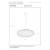 Lucide WOLFRAM - Suspension - Ø 65 cm - 1xE27 - Noir