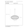 Lucide WOLFRAM - Suspension - Ø 100 cm - 3xE27 - Convient aux mezzanines et plafonds hauts - Noir
