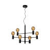 Lucide LEANNE - Suspension - 6xE27 - Noir
