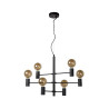 Lucide LEANNE - Suspension - 6xE27 - Noir