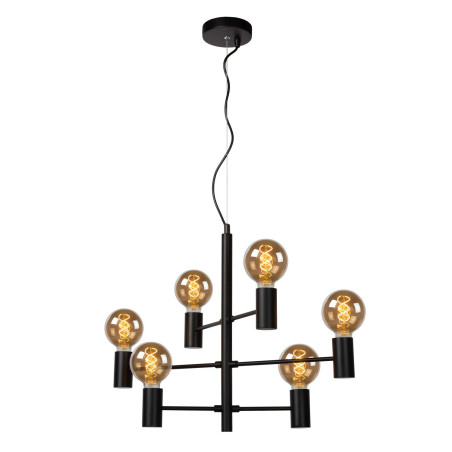 Lucide LEANNE - Suspension - 6xE27 - Noir