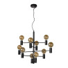 Lucide LEANNE - Suspension - Ø 65 cm - 10xE27 - Noir