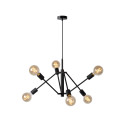 Lucide LESTER - Suspension - 6xE27 - Noir