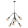 Lucide LESTER - Suspension - 6xE27 - Noir