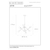 Lucide LESTER - Suspension - 6xE27 - Noir