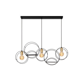 Lucide CIRCLE - Suspension - 3xE27 - Noir