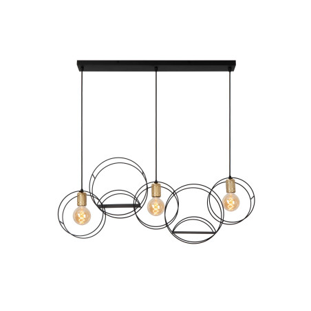 Lucide CIRCLE - Suspension - 3xE27 - Noir