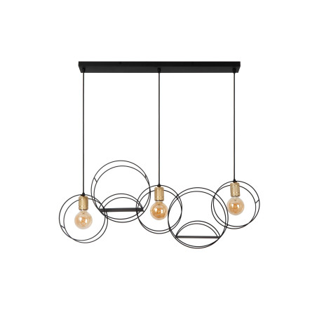 Lucide CIRCLE - Suspension - 3xE27 - Noir