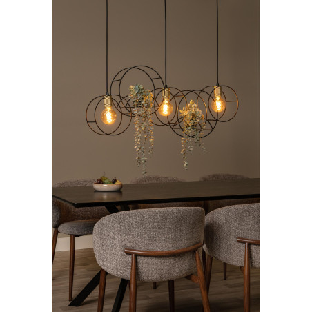 Lucide CIRCLE - Suspension - 3xE27 - Noir