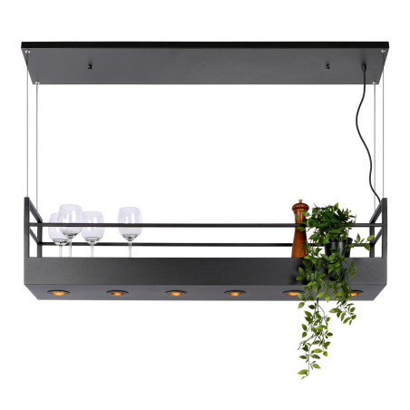Lucide MIRAVELLE - Suspension - 6xGU10 (MR16) - Noir