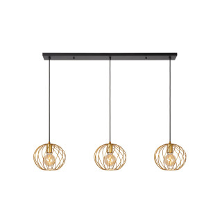 Lucide DANZA - Suspension - 3xE27 - Or Mat / Laiton