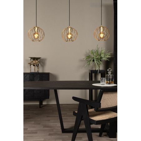 Lucide DANZA - Suspension - 3xE27 - Or Mat / Laiton