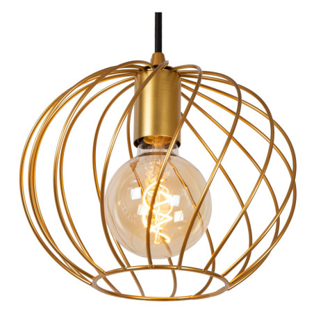 Lucide DANZA - Suspension - 3xE27 - Or Mat / Laiton