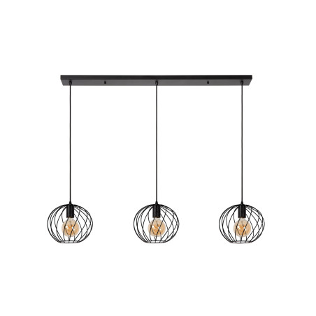 Lucide DANZA - Suspension - 3xE27 - Noir