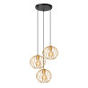 Lucide DANZA - Suspension - Ø 50 cm - 3xE27 - Or Mat / Laiton