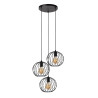 Lucide DANZA - Suspension - Ø 50 cm - 3xE27 - Noir